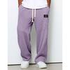 Pánské ležérní volné kombinézy s rovnými nohavicemi, módní sportovní tepláky, jogger kalhoty, joggingové kalhoty