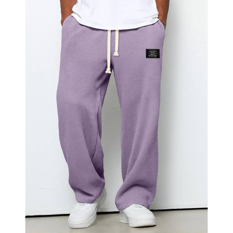 Mens Casual Loose Straight-leg Overalls Fashion Sports Sweatpants Jogger Trousers Jogging Pants