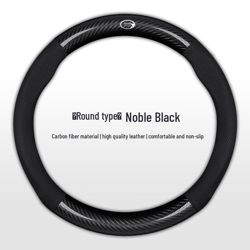 Genuine Leather Carbon Fiber Steering Wheel Cover for Trumpchi GS4/GS5/GS3/GS7/GS8/GA4/GA5/GA8/GM8