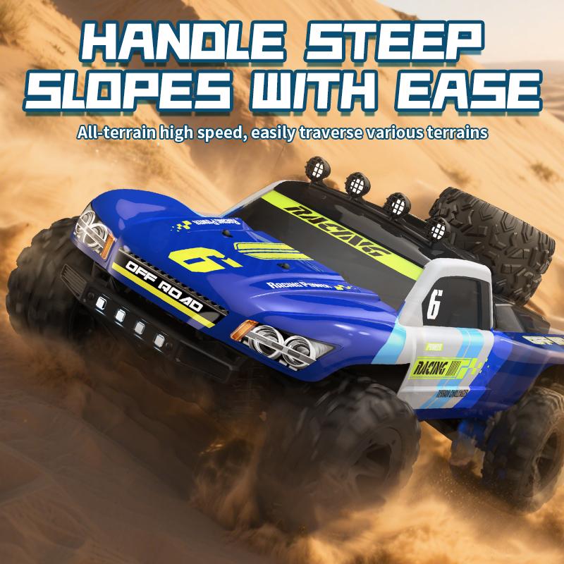 KF19 4WD 1:18 RC Car Off-Road Truck With LED lights 2.4G High-Speed Remote Control Cars for Child Outdoor Entertainment Toys