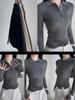 Women's Seamless Fishbone Pattern Sweater - 100% Pure Wool, Autumn/Winter Knit Base Layer