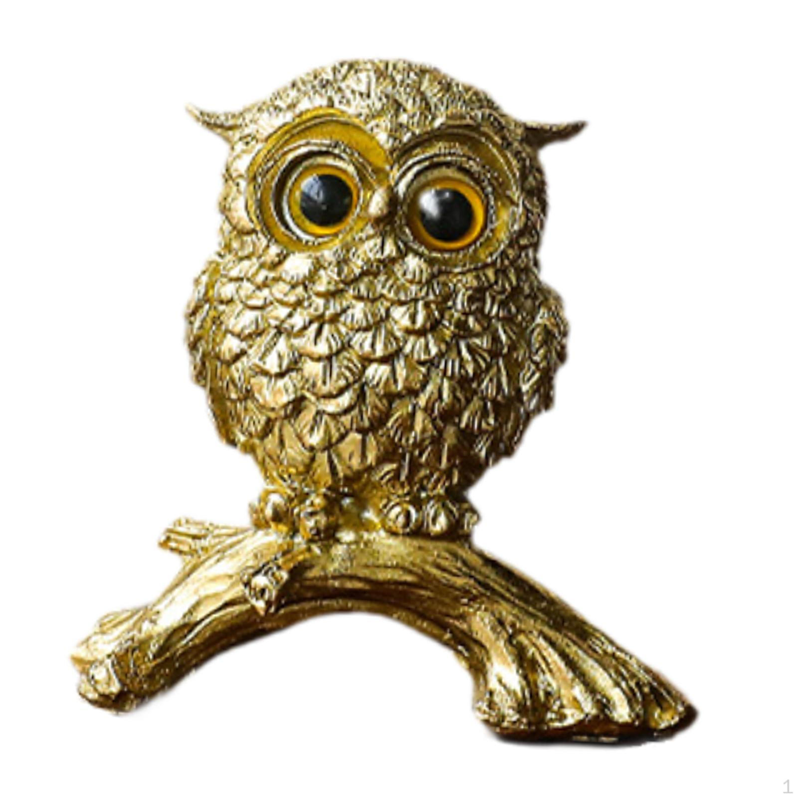 

Скульптура совы для домашнего экспонирования 8x3.5x8.5cm_1 owl standing