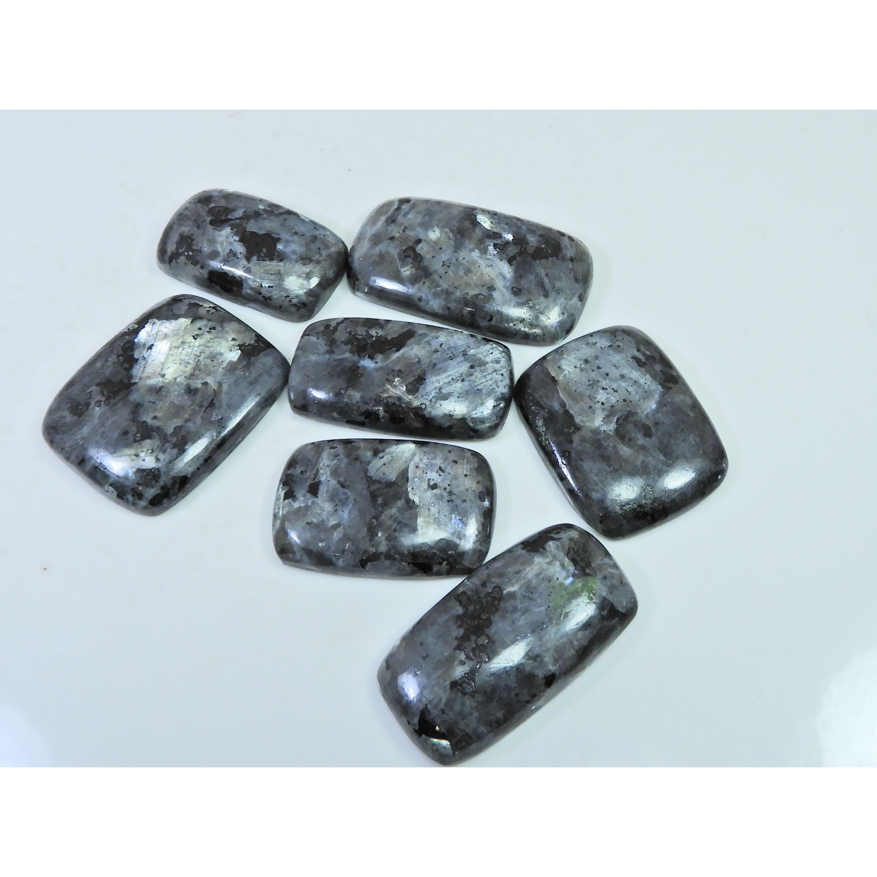 335Cts. Natural Larvikite Octagon Shape Cabochon Loose Gemstone 7Pcs Lot C-1935