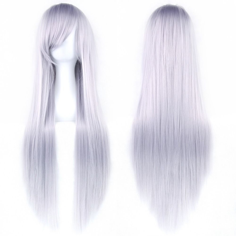 Layered Long Synthetic Hair Heat Resistance Anime Straight Hairpiece Carnival
