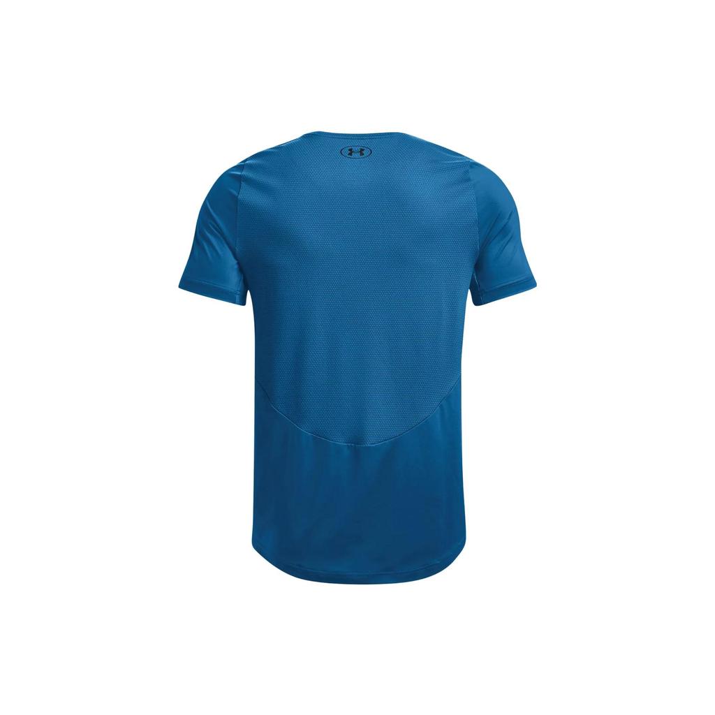 Under Armour Rush 2.0 Vent Solid Training Short Sleeve T-Shirt Men Tops Cruise-Ship-Blue 1370317-899