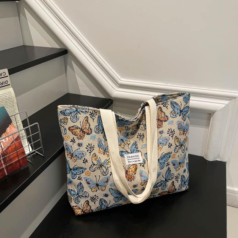 Yogodlns Stilvolle Lässige Tragetasche für Damen Böhmischer Ethnischer Stil Umhängetasche für den Täglichen Weg zur Arbeit Shopper Handtasche für Büroangestellte