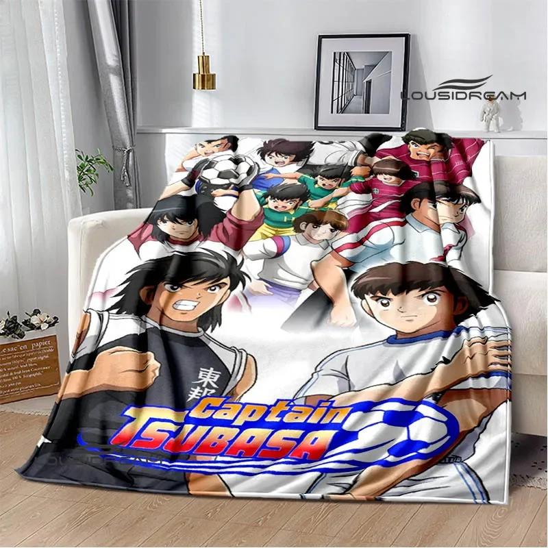 Captain Tsubasa Cartoon Blankets Picnic Blanket Warm Flannel Blankets Soft and Comfortable Blanket Bed Linings Birthday Gift
