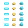 6/12Pcs Cake Pop Mold Set with Tray Heart Square Cloud Oval Round Shapes Cake Molds Food-Grade Plastic Baking Tool for Birthday Party