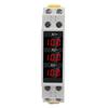 3 Phase DIN Rail Ammeter LED Digital Display High Accuracy Amp Meter with 3 Sensors AC80‑500V 1‑100A
