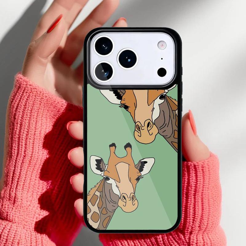 Giraffe Art Phone Case for iPhone 17 16 15 14 13 Pro Max Back Cover for 12 11 Pro Coque