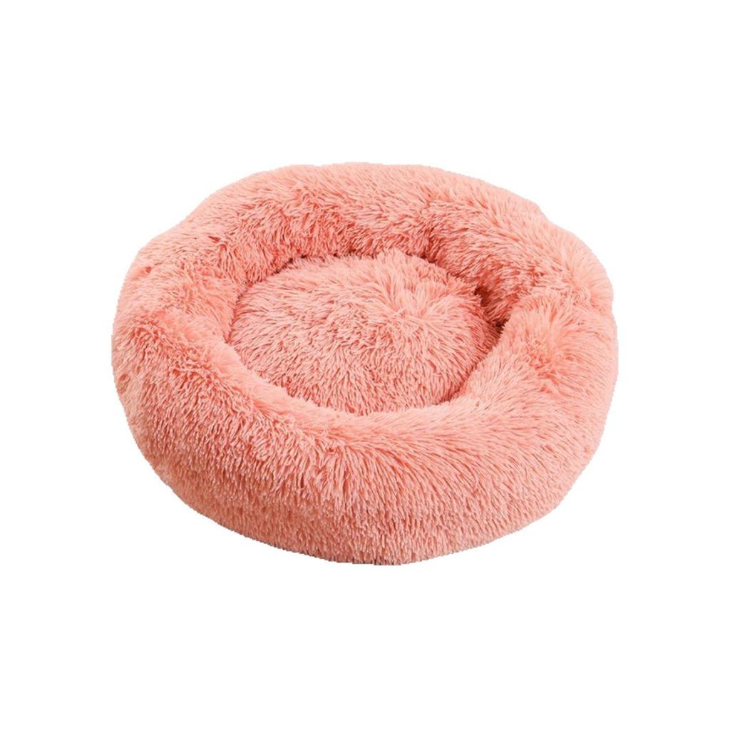 Cozy Plush Pet Nest: All-Season Round Cat & Dog Bed