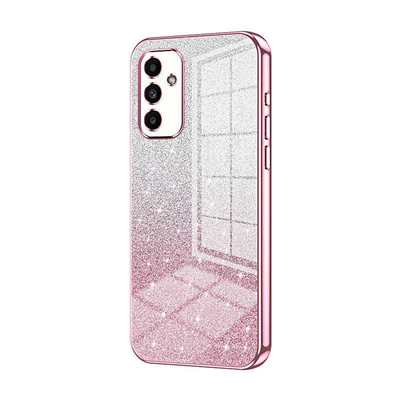 Applicable To Samsung A57 Electroplating Glitter Mobile Phone Case A37 Transparent A17 All-inclusive A07 Anti-drop A56 Protective Case A36