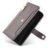 For Motorola Moto G45 5G/G34 5G Leather Case with Shoulder Strap Zipper Wallet Phone Cover