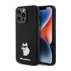 Karl Lagerfeld Silicone Choupette Metal Pin - Etui Iphone 15 Pro Max (Czarny)