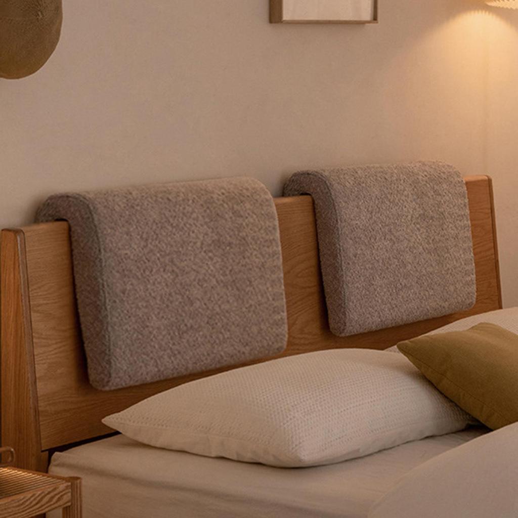 2Pcs Bed Headboard Pillow Reading Pillow with Removable Cover for Hardboard Headboard Headboard Cushion for Sitting In Bed Dorm