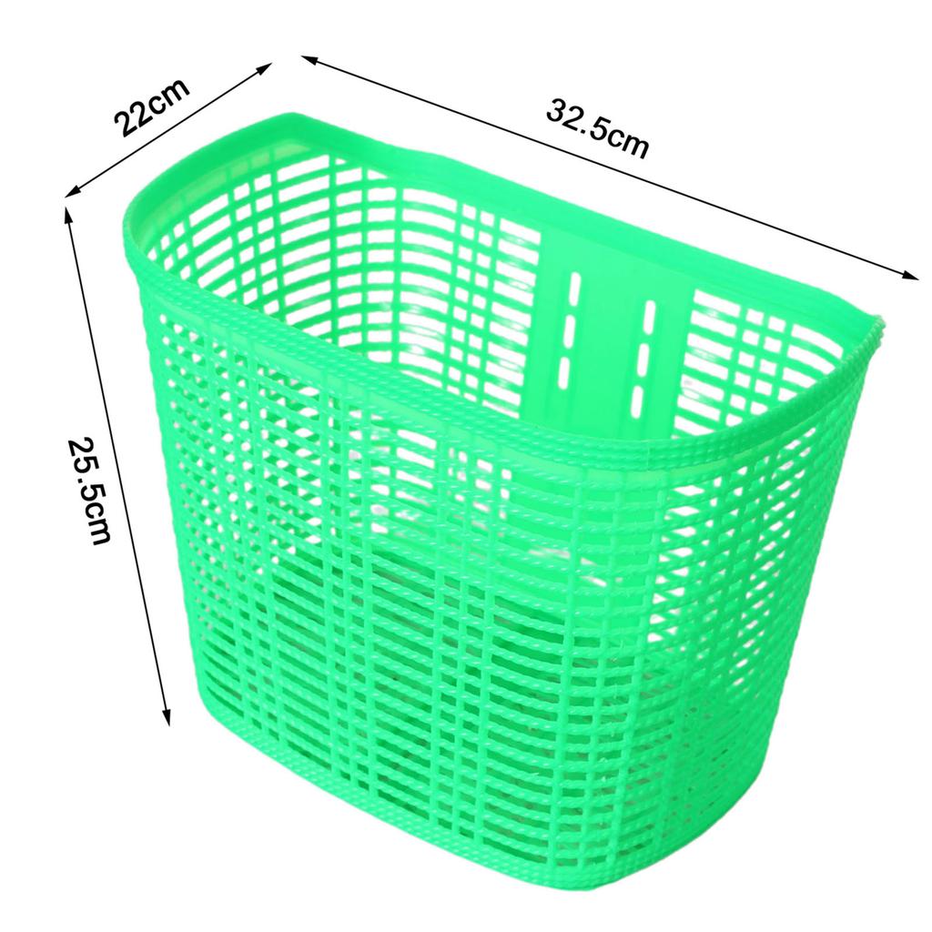 Bicycle Basket Kids Adults Bike Front Basket Pet Carrier Large Storage Box for Camping Grocery Shopping