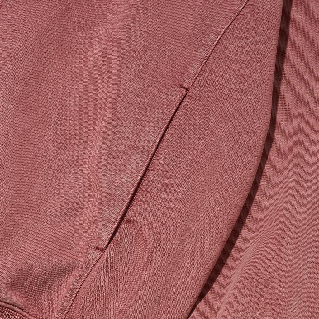 Filluminate Side Seam Pigment Zip-Up Pink