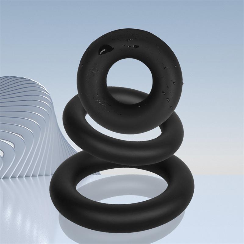 Liquid Silicone Cock Rings For Men Scrotum Testis Restraint Male Delay Ejaculation Penis Lasting Erection Adult Games Reusable