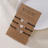 Best Bitch Card Bracelet With Heart Pendant For Gift And Travel Souvenirs