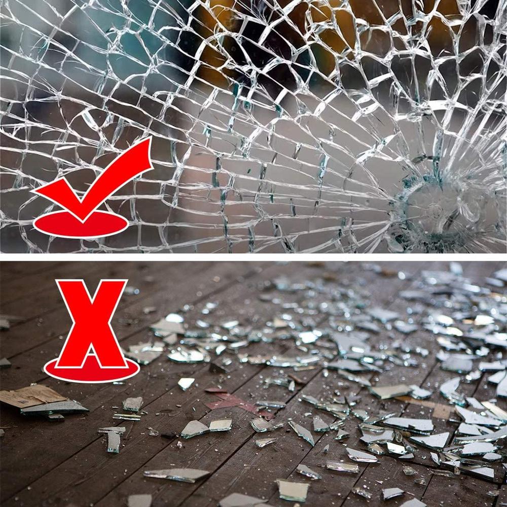 3/5 M Clear Safety & Security Window Film Anti Shatter Glass Protection Sticker Transparent Explosion-Proof Film Self-Adhesive