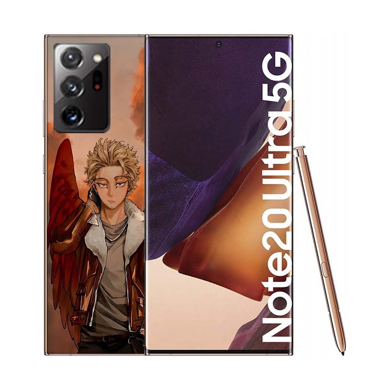 Anime MHA Hawks BNHA Phone Case for Samsung A55 A35 A25 A15 A07 A05S A16 A17 A26 A36 A37 A56 A57 Galaxy Note 20 10 A50S A71 A51