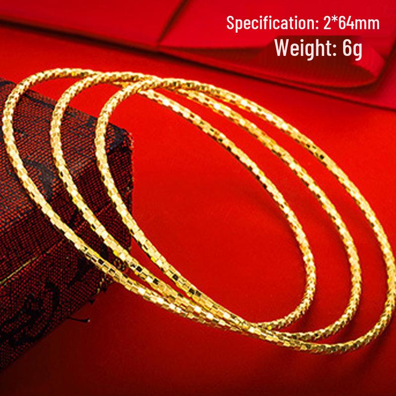 Women's Bohemian Gold Sand Brass Bracelet with Long-Lasting Colorfast Finish