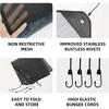2pcs Full Breathable Mesh Air Conditioner Cover with Detachable Waterproof Top - Outdoor AC Protection Against Dust and Weather