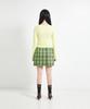 COTTONREBIRTHCLUB Color Check Skirt (Green)