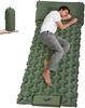 Camping Sleeping Pad Ultralight Inflatable Sleeping Mat Sleeping Mattress Portable Camping Mat with Built-in Foot Pump