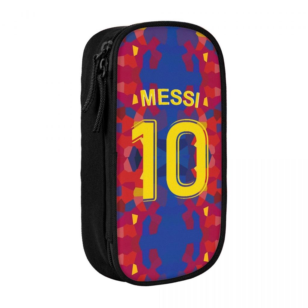 Lionel Pencil Case Lionel Messied Pencilcases Pen Box Kids Big Capacity Bags School Supplies Gifts Stationery