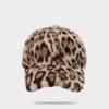 Leopardenmuster Baseballkappe Damen Plüsch Kunstpelz Warm halten Winter Damenkappe Outdoor Vintage Snapback Hüte für Damen