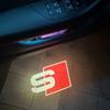 For Audi 8L 2PCS for Audi RS S LINE S3 S4 S5 Quattro Q7 Q5 A3 A5 A7 A6L A4L A8L R8 LED Car Door HD Laser Projector Lights Door Welcome Lamp