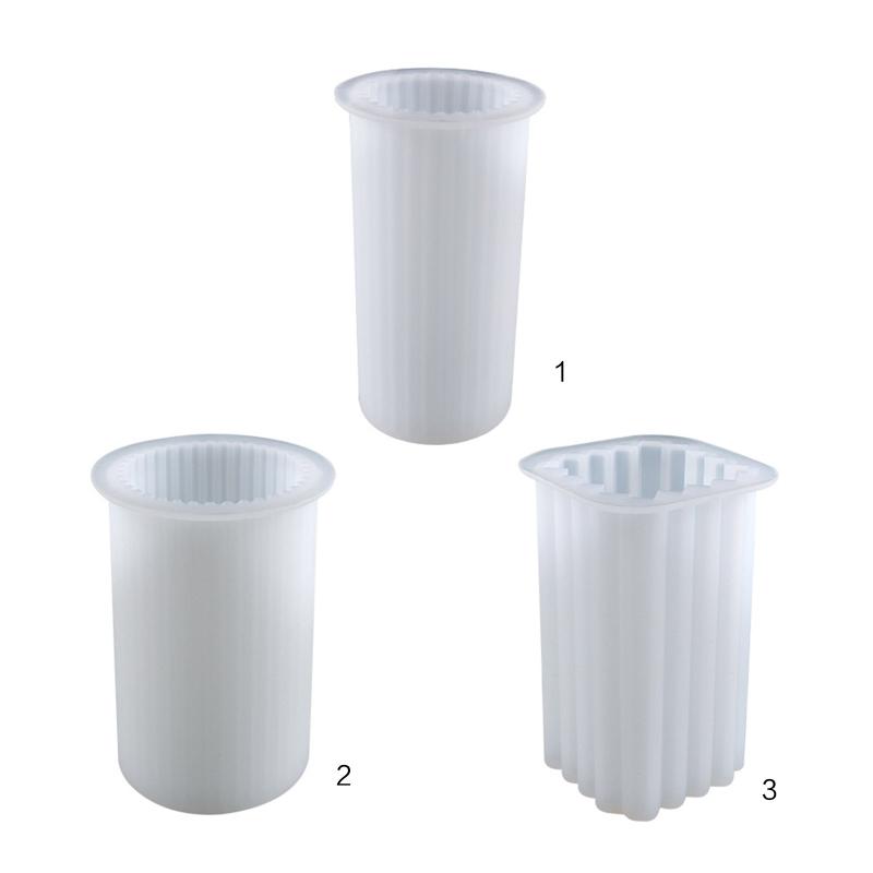 Quaderförmige Kerzenformen, Silikon-Stumpenkerzenformen für die Kerzenherstellung, Silikonharz-Gussform, DIY-Halloween-Party