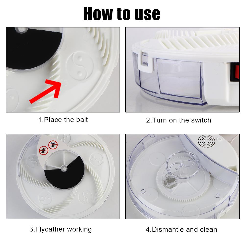 USB for Kitchen Home Garden Insect Pest Catcher Electric Pest Killer Fly Trap Indoor Outdoor Pest Reject Control Repeller Automatic Flycatcher