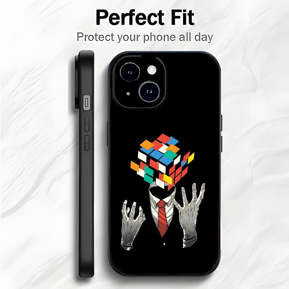 Classic Puzzle Game Art T-Tetris Phone Case Phone Case Soft Packaging Lightweight For iPhone17 16 15 14 13ProMax