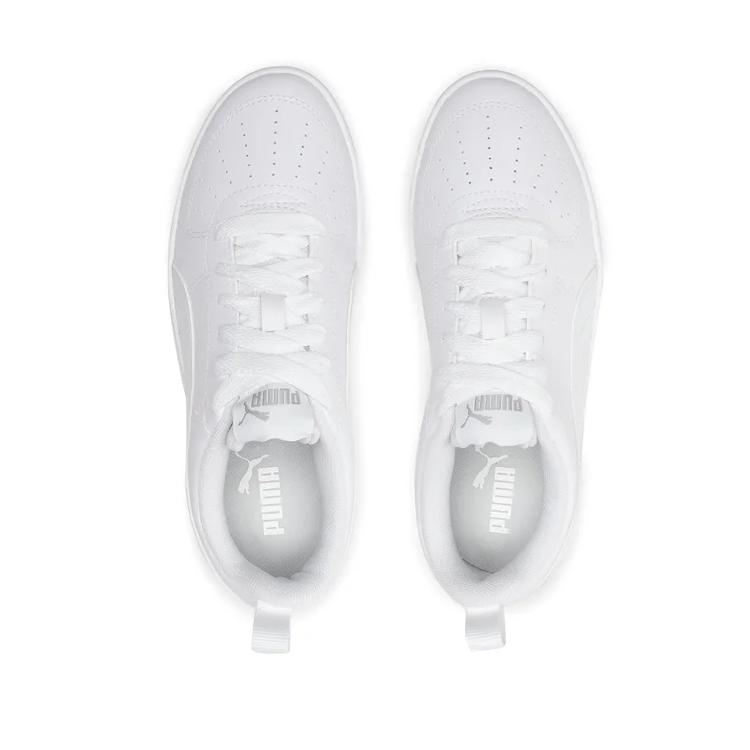 Puma Rickie Jr Lace-Up Low-Top Kids Skate Shoes Kids sneaker White 384311-01