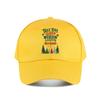 Playful Holiday Pines Quote Artwork Baseball Cap Fashion Outdoor Sports Sunhat Unisex Snapback Cap Womens