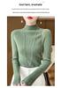 Women's Designer-Inspired Slim Fit Half-High Collar Knit Sweater, Thick Solid Color, Perfect Autumn/Winter Base Layer