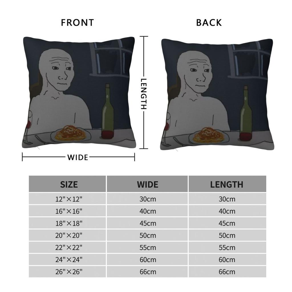 Trendy Home Wojak Memedecor Pillowcase Stuff Pillow Cover Square Multiple Sizes