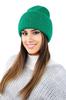 Alma Winter Fluffy Striped Hat, Green