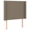 VidaXL Tête de Lit à LED Meuble de Chambre à Coucher Accessoire de Lit Simple Tête de Cadre de Lit Intérieur Taupe 3123762