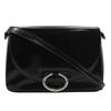 One Belt Shoulder Bag Black Patent Leather Women Used