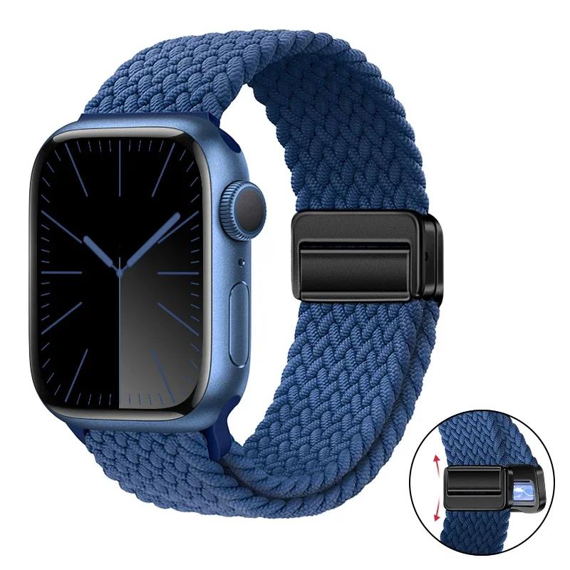 Nylon Bracelet for Apple Watch Band 10 9 8 7 46mm 42mm 45mm 41mm Ultra 2 49mm Strap for iWatch Series 6 5 4 3 SE 44mm 40mm Strap