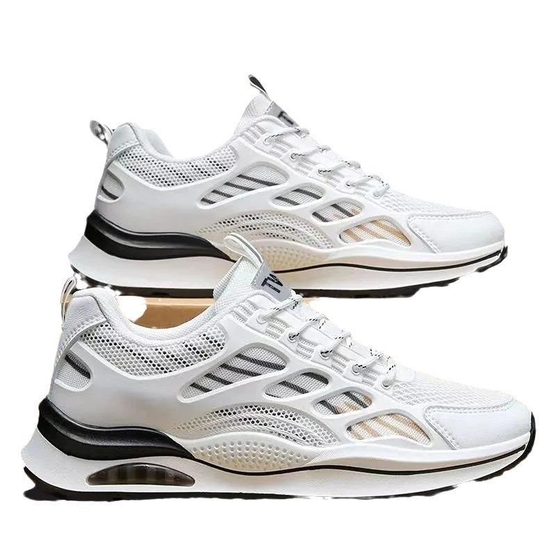Running shoes men's new spring, summer and autumn mesh breathable casual comfortable white shoes sports shoes