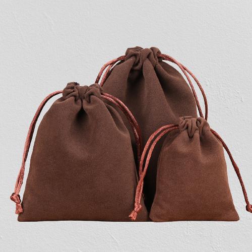 50 Pcs/Lot Soft Fabric Velvet Drawstring Gift Bags for Wedding Party Various Size Jewelry Package Elegant Pouches