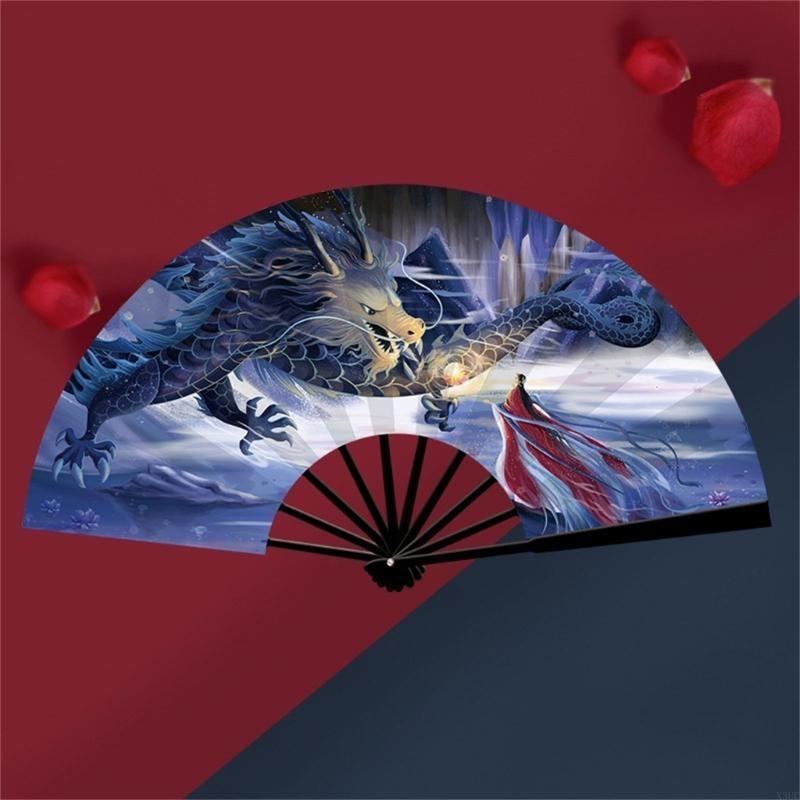 Chinese Shanhaijing Foldings Fan Cheongsam Dance Photography X3UC