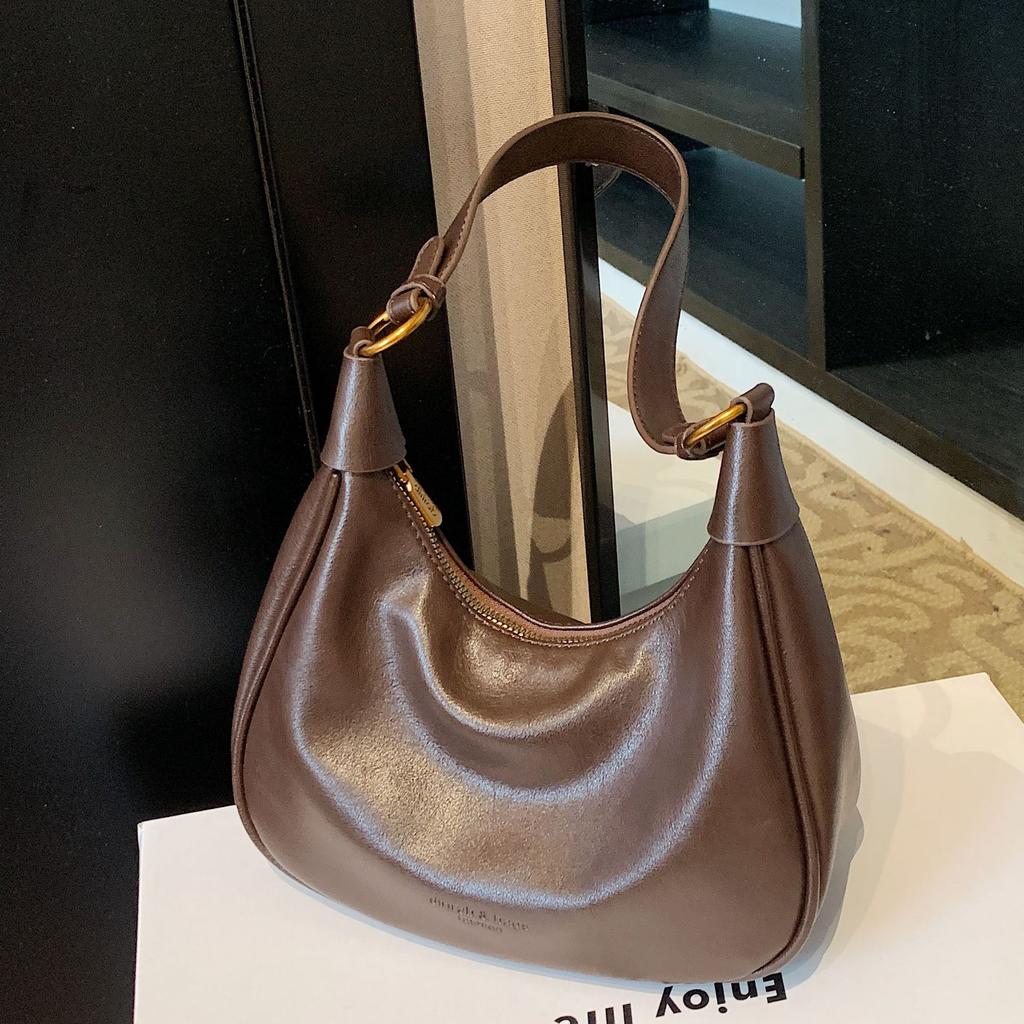 Outside Versatile Underarm Bag Women's Autumn and Winter Casual Women's Messenger Bag Retro Fashion Large Capacity Shoulder Bag Customization