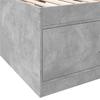 Bed Frame with Storage Concrete Grey 80 x 200 cm Engineered Wood