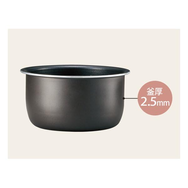 Zojirushi Mahobin Rice Soft Cooker, 3-cup, White, NL-BF05-WZ