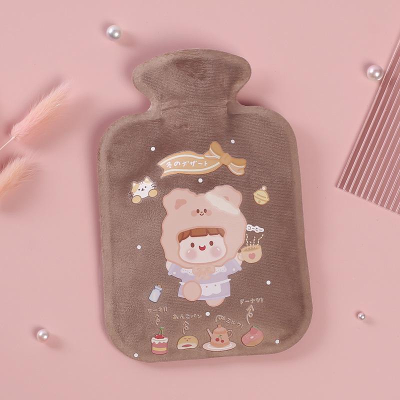Mini Plush Cartoon Hot Water Bottle & Hand Warmer